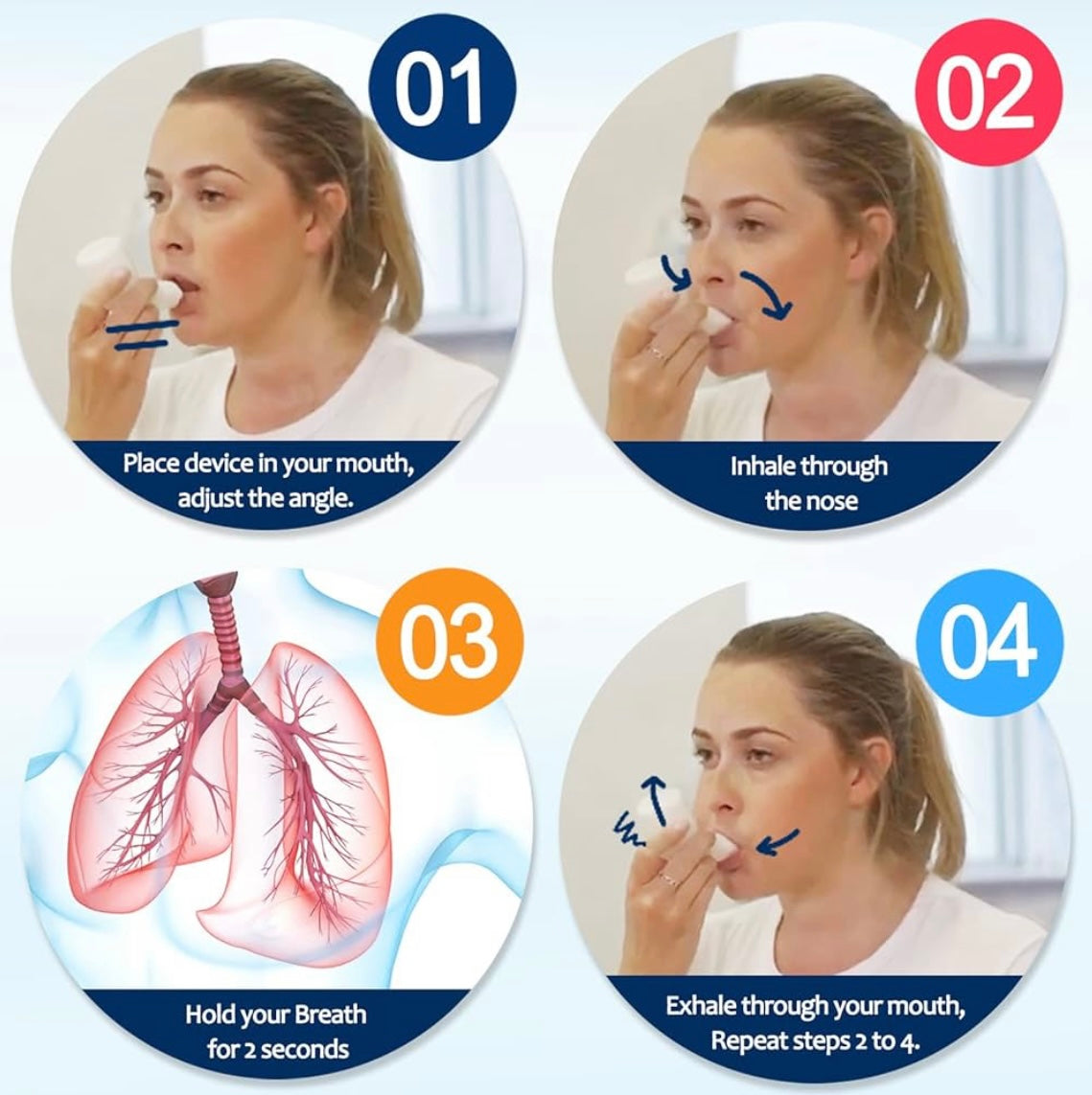 Cross-Border Breathing Trainer with Three Balls