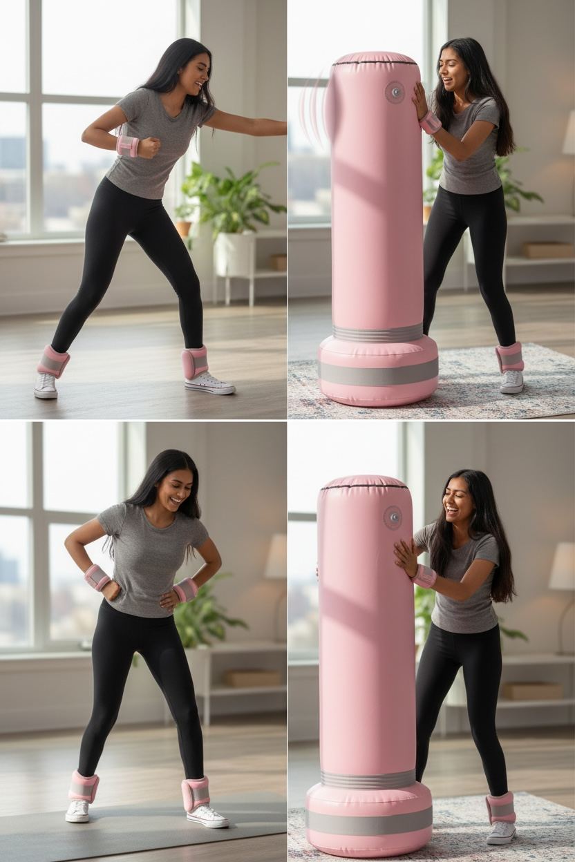 Inflatable Stand-Up Punching Bag for Stress Relief