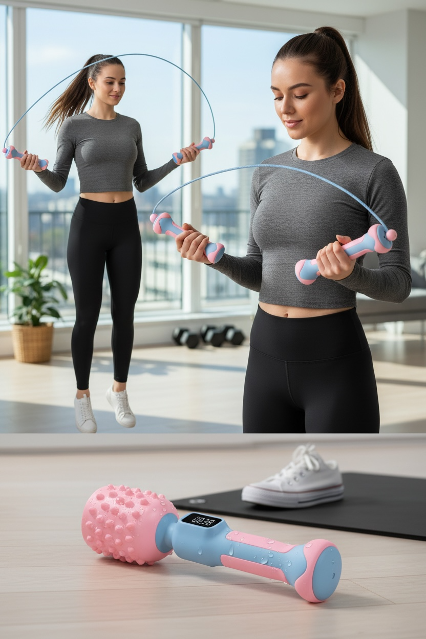 Smart Weighted Jump Rope with Electronic Counter