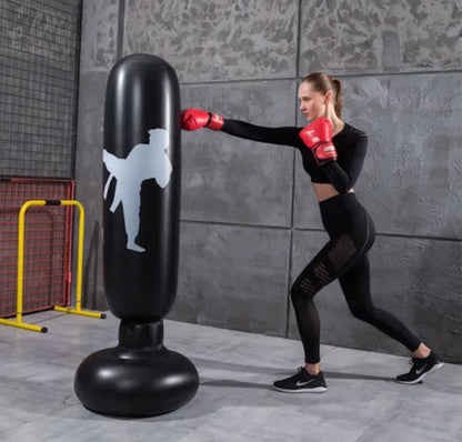Inflatable Stand-Up Punching Bag for Stress Relief