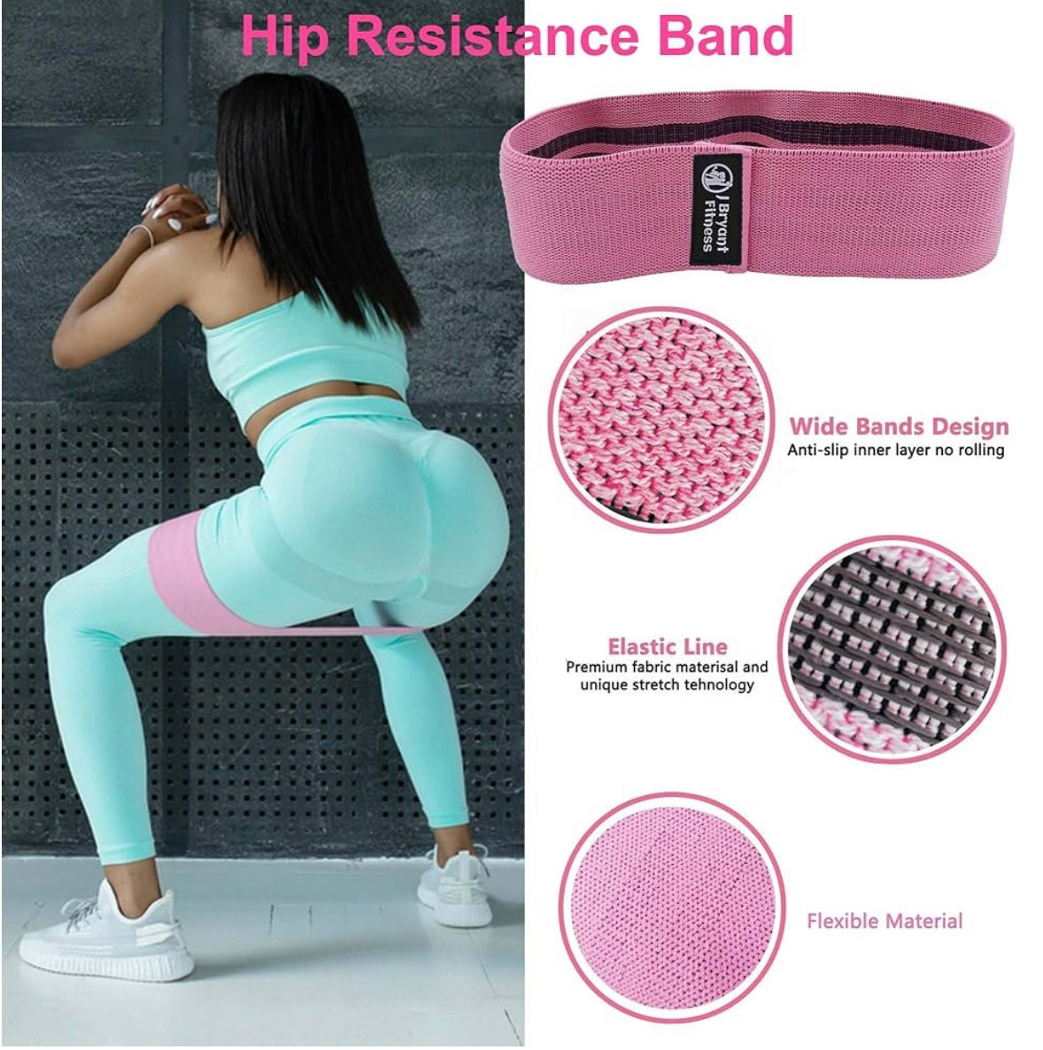 Barbell Pad Set with Ankle Strap for Hip Thrusts