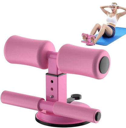 Sit-Up Assistant for Home Fitness with Suction Fixation