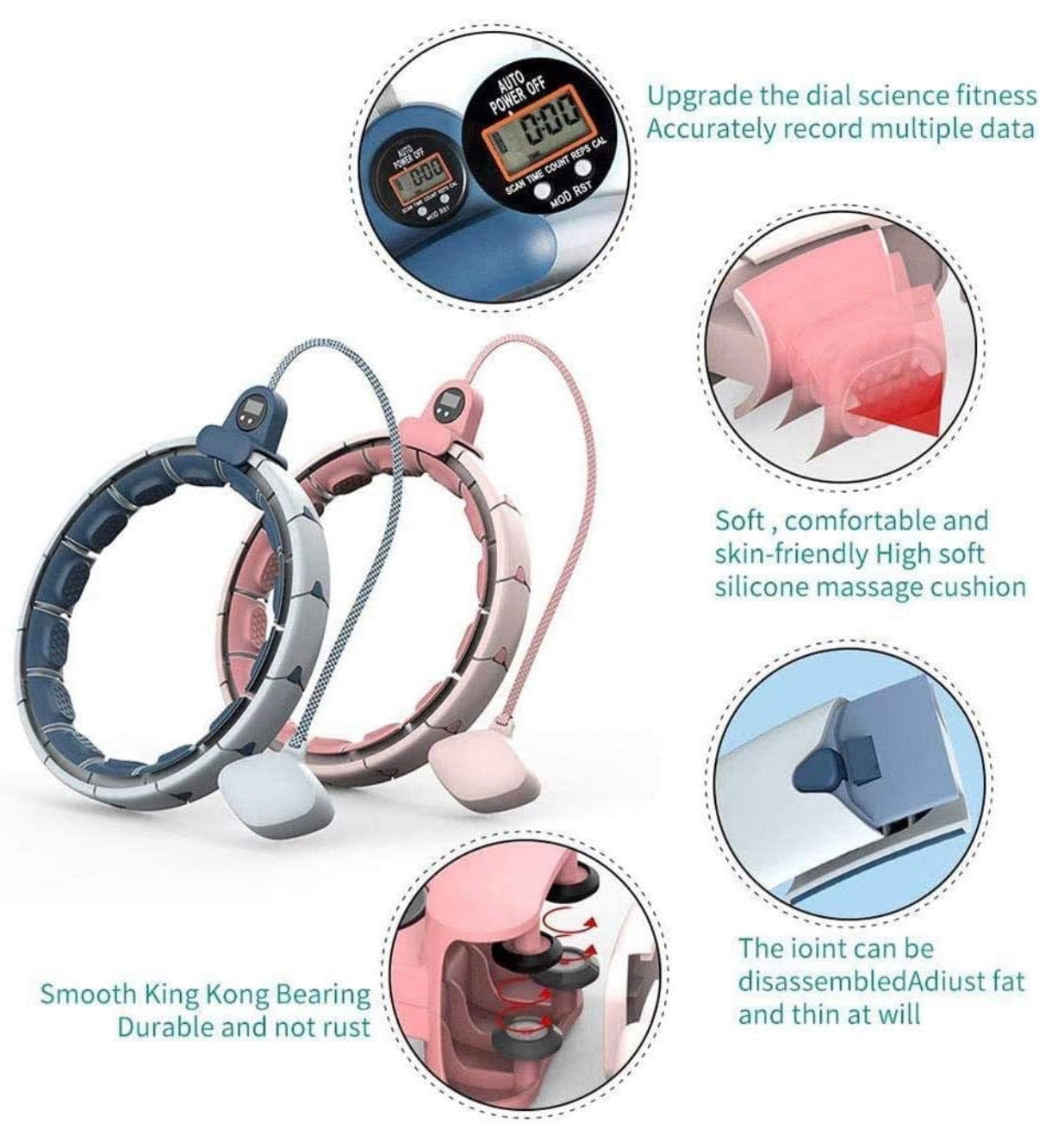 Smart Hula Hoop for Weight Loss and Waist Trimming