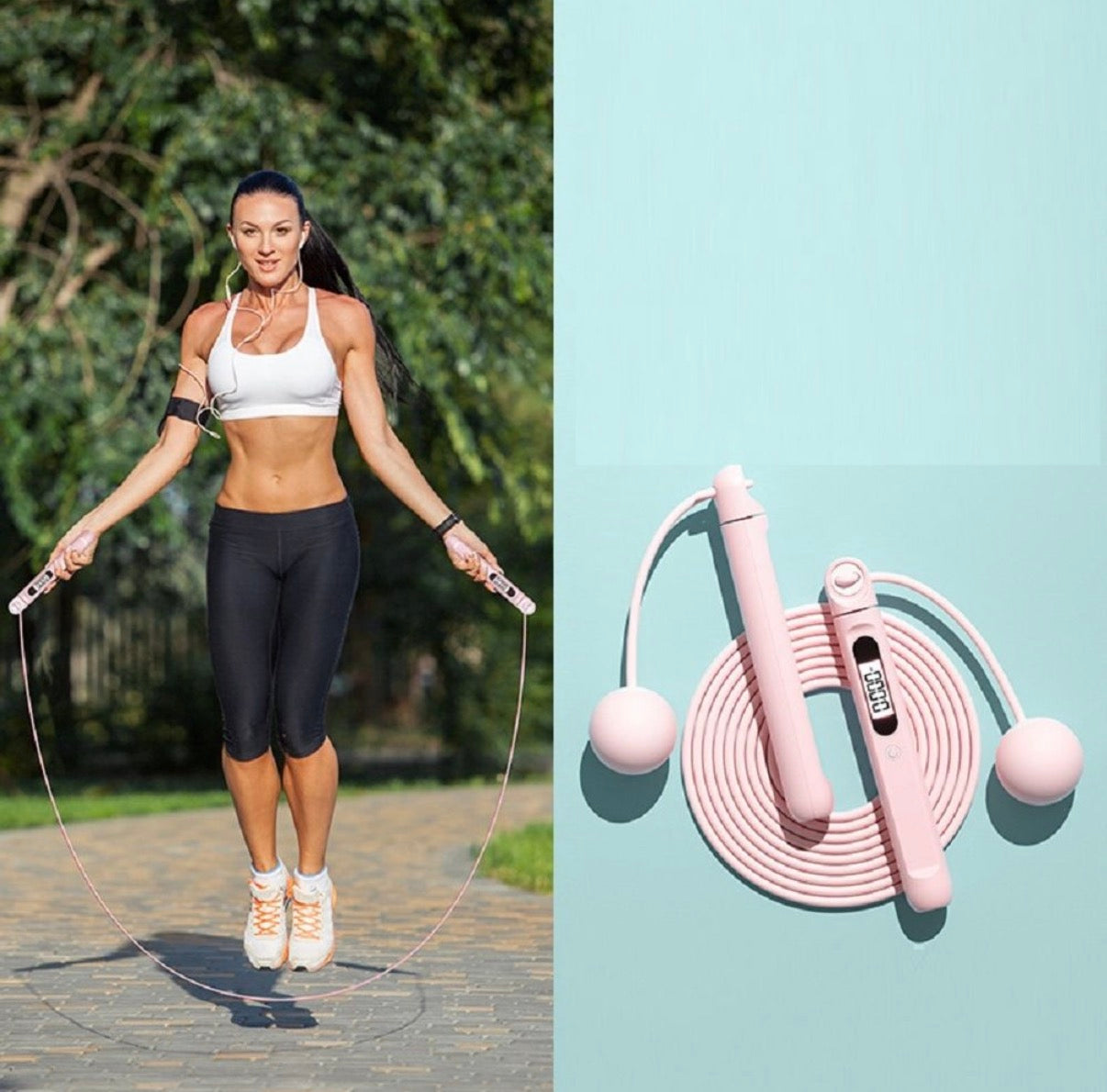 Smart Weighted Jump Rope with Electronic Counter