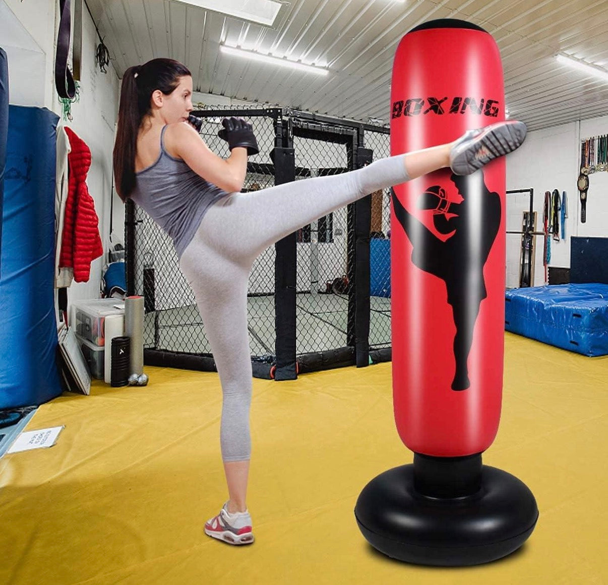 Inflatable Stand-Up Punching Bag for Stress Relief