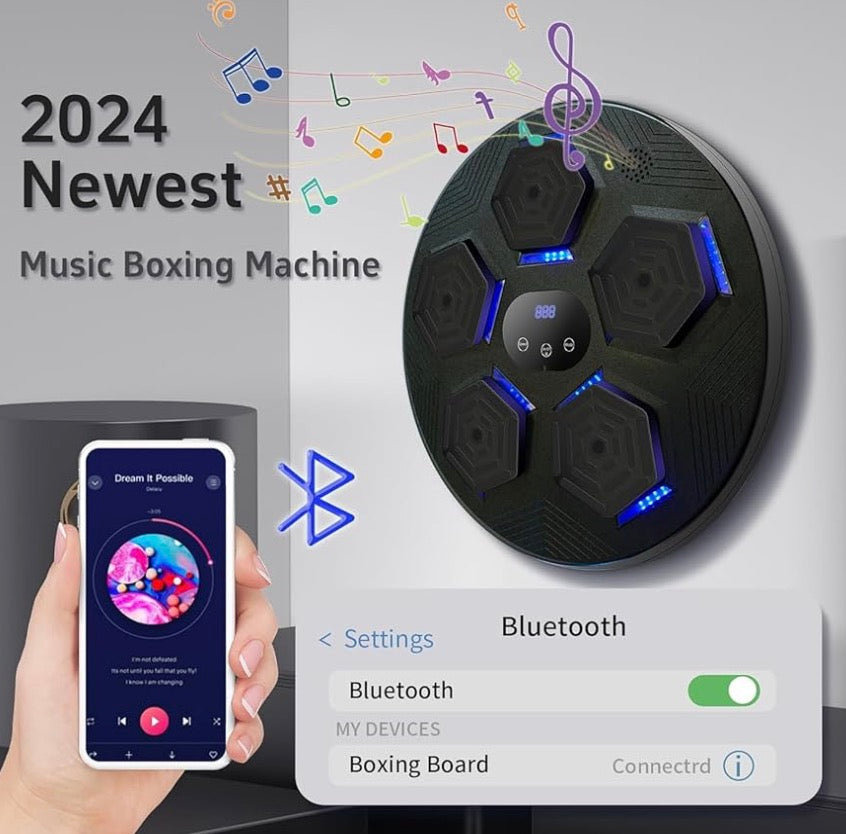 Smart Bluetooth Punching Machine with Light for Home Fitness