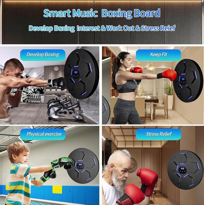 Smart Bluetooth Punching Machine with Light for Home Fitness