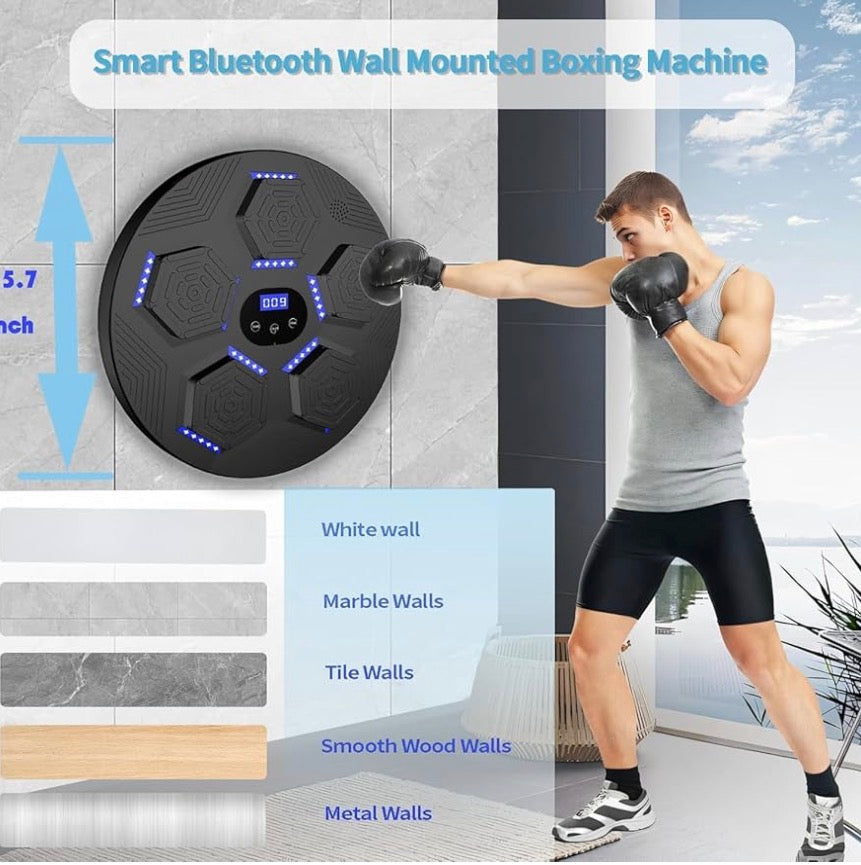 Smart Bluetooth Punching Machine with Light for Home Fitness