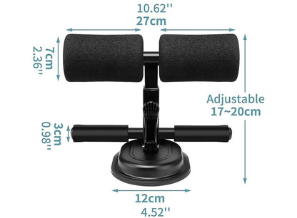 Sit-Up Assistant for Home Fitness with Suction Fixation